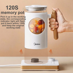 Hervidor eléctrico MIDEA: portátil, vapor y preparación de café saludables